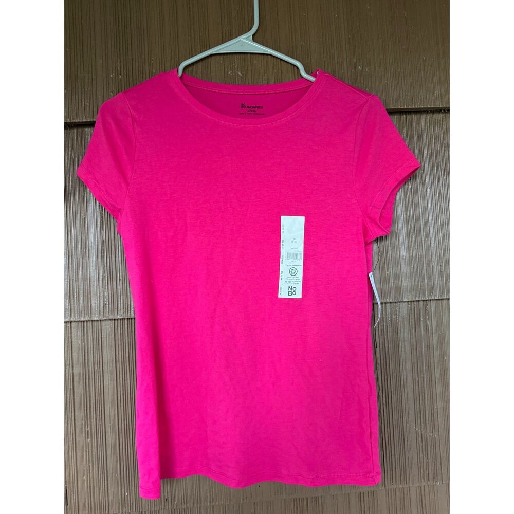 No Boundaries Pink Basic Tee